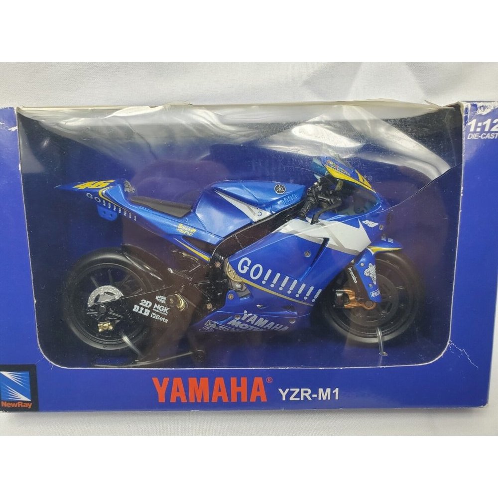 New Ray Toys Motorcycle Yamaha Sport Bike YZR-M1 Scale 1:12 Die-Cast